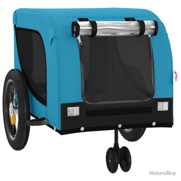Remorque chariot transport de v�lo pour animaux de compagnie bleu 02_0044251