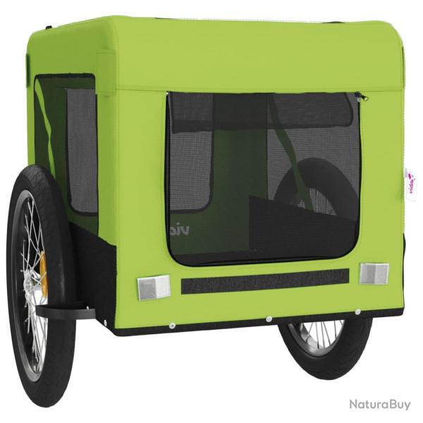 Remorque chariot transport de v�lo pour animaux de compagnie vert 02_0044291