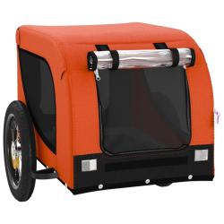 Remorque chariot transport de v&eacute;lo pour animaux de compagnie Orange 02_0044344