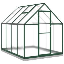 Serre tente abri plante fleur l&eacute;gumes avec cadre de base 224 x 169 x 202 cm aluminium vert 02_00444