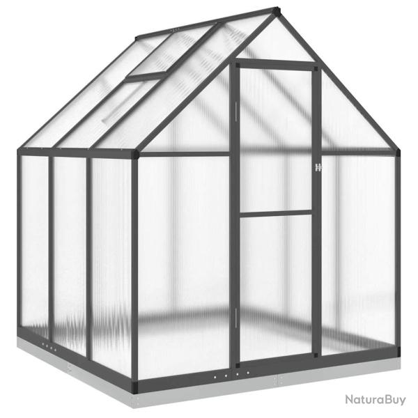 Serre tente abri plante fleur l�gumes avec cadre de base 169 x 169 x 202 cm aluminium anthracite 02