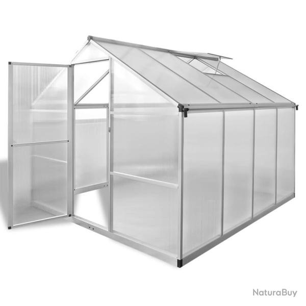 Serre tente abri plante fleur l�gumes renforc�e en aluminium avec cadre de base 6,05 m� Transparent