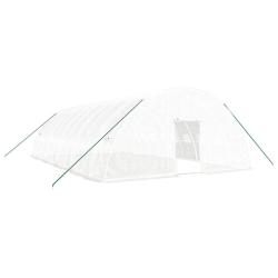 Serre tente abri plante fleur l&eacute;gumes avec cadre en acier 60 m&sup2; 10 x 6 x 2,85 m blanc 02_0044611