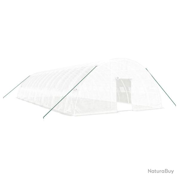 Serre tente abri plante fleur l�gumes avec cadre en acier 84 m� 14 x 6 x 2,85 m blanc 02_0044637