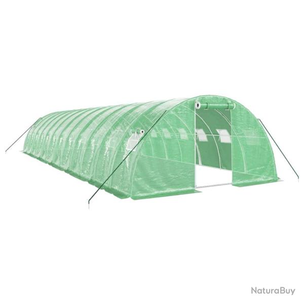 Serre tente abri plante fleur l�gumes avec cadre en acier 48 m� 12 x 4 x 2 m vert 02_0044596
