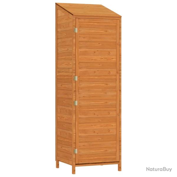 Remise de jardin 55 x 52 x 174,5 cm bois de sapin solide marron 02_0044054