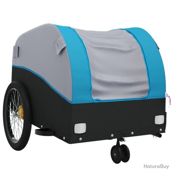 Remorque chariot transport de v�lo 30 kg fer bleu 02_0044088