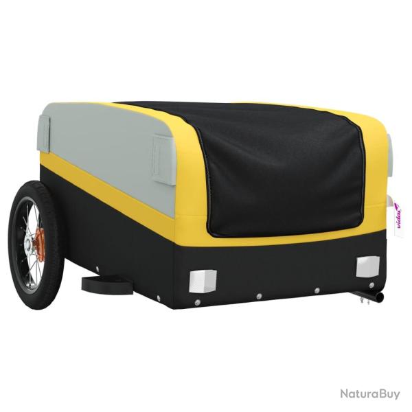 Remorque chariot transport de v�lo 30 kg fer jaune 02_0044136