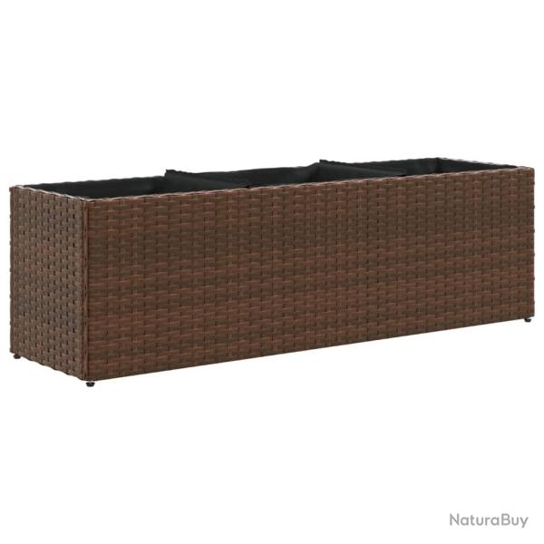 Jardini�re bac lit sur�lev� plantes fleurs terrasse jardin avec 3 pots 105 x 30 x 32 cm r�sine tres