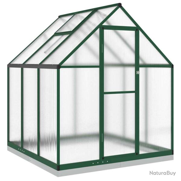 Serre tente abri plante fleur l�gumes avec cadre de base 169 x 169 x 202 cm aluminium vert 02_00444