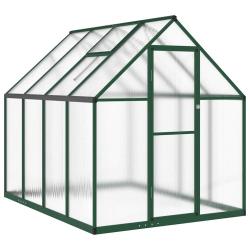 Serre tente abri plante fleur l&eacute;gumes avec cadre de base 224 x 169 x 195 cm aluminium vert 02_00444