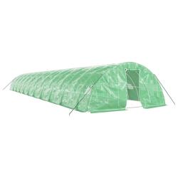 Serre tente abri plante fleur l&eacute;gumes avec cadre en acier 110 m&sup2; 22 x 5 x 2,3 m vert 02_0044534