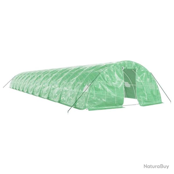 Serre tente abri plante fleur l�gumes avec cadre en acier 110 m� 22 x 5 x 2,3 m vert 02_0044534