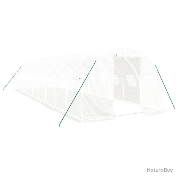 Serre tente abri plante fleur l�gumes avec cadre en acier 30 m� 10 x 3 x 2 m blanc 02_0044569