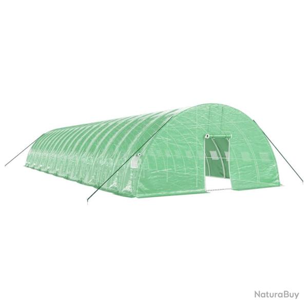 Serre tente abri plante fleur l�gumes avec cadre en acier 108 m� 18 x 6 x 2,85 m vert 02_0044532
