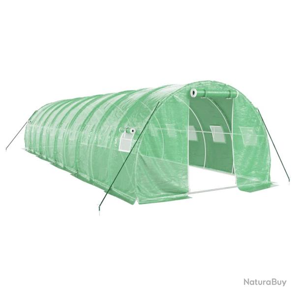 Serre tente abri plante fleur l�gumes avec cadre en acier 30 m� 10 x 3 x 2 m vert 02_0044570