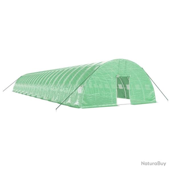 Serre tente abri plante fleur l�gumes avec cadre en acier 132 m� 22 x 6 x 2,85 m vert 02_0044546