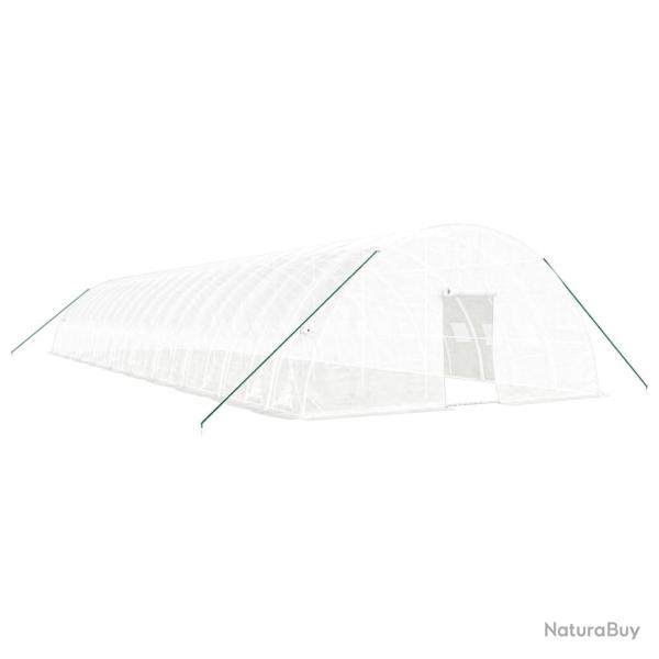 Serre tente abri plante fleur l�gumes avec cadre en acier 120 m� 20 x 6 x 2,85 m blanc 02_0044541