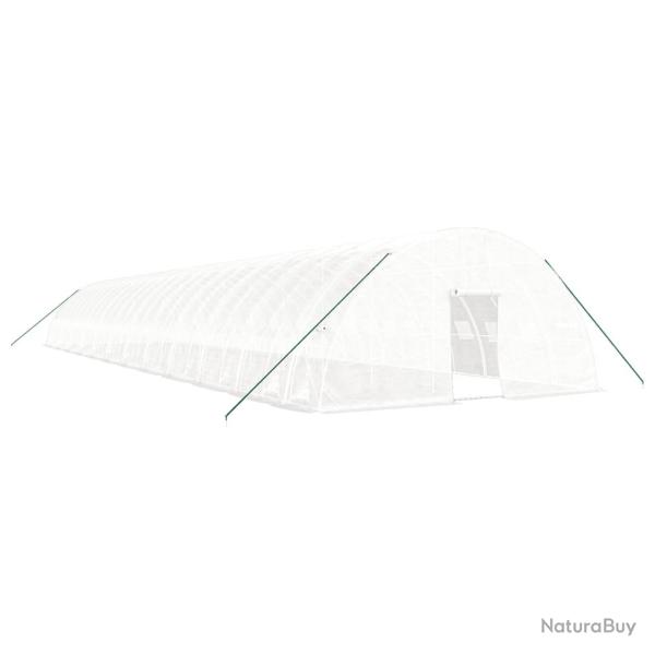 Serre tente abri plante fleur l�gumes avec cadre en acier 144 m� 24 x 6 x 2,85 m blanc 02_0044547