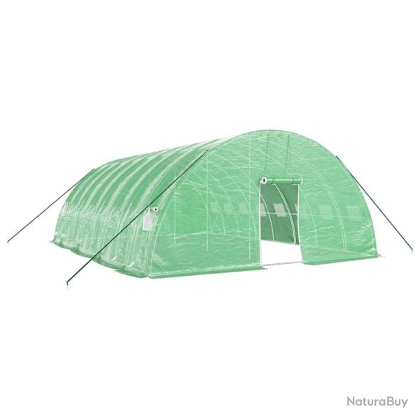 Serre tente abri plante fleur l�gumes avec cadre en acier 48 m� 8 x 6 x 2,85 m vert 02_0044602