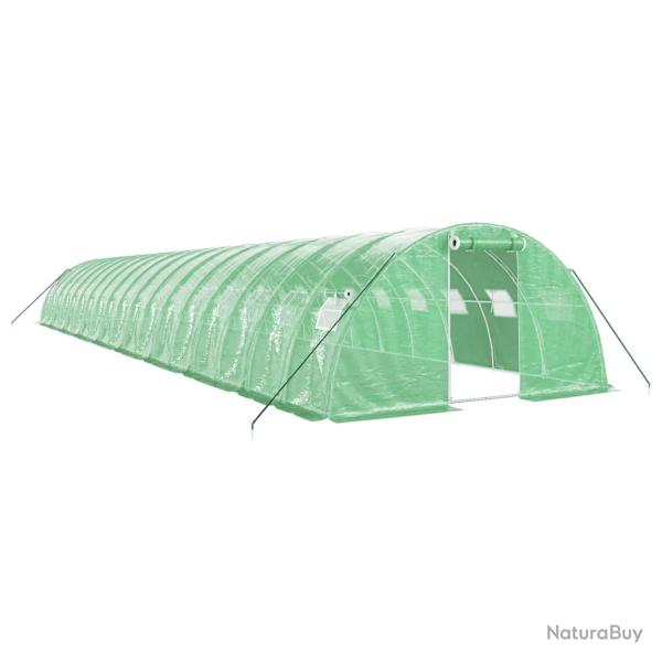 Serre tente abri plante fleur l�gumes avec cadre en acier 72 m� 18 x 4 x 2 m vert 02_0044626