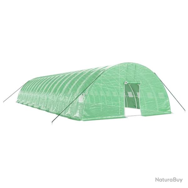 Serre tente abri plante fleur l�gumes avec cadre en acier 96 m� 16 x 6 x 2,85 m vert 02_0044644