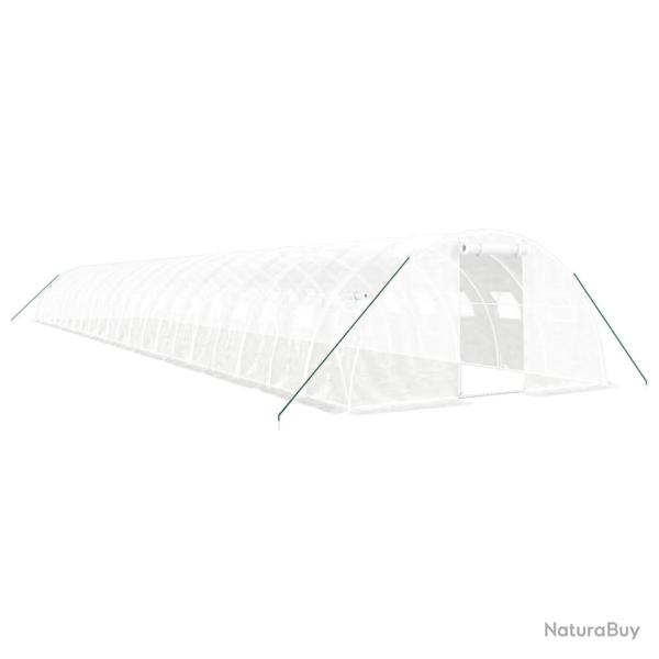 Serre tente abri plante fleur l�gumes avec cadre en acier 88 m� 22 x 4 x 2 m blanc 02_0044639
