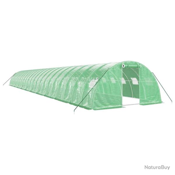 Serre tente abri plante fleur l�gumes avec cadre en acier 88 m� 22 x 4 x 2 m vert 02_0044640