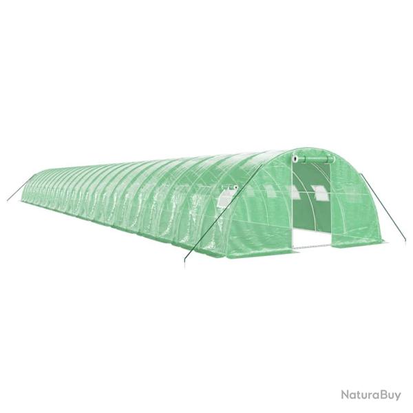 Serre tente abri plante fleur l�gumes avec cadre en acier 96 m� 24 x 4 x 2 m vert 02_0044646