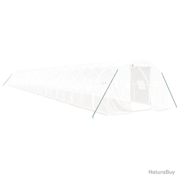 Serre tente abri plante fleur l�gumes avec cadre en acier 72 m� 24 x 3 x 2 m blanc 02_0044627
