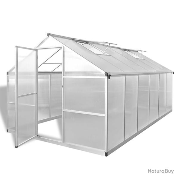 Serre tente abri plante fleur l�gumes renforc�e en aluminium avec cadre de base 9,025 m� Transparen