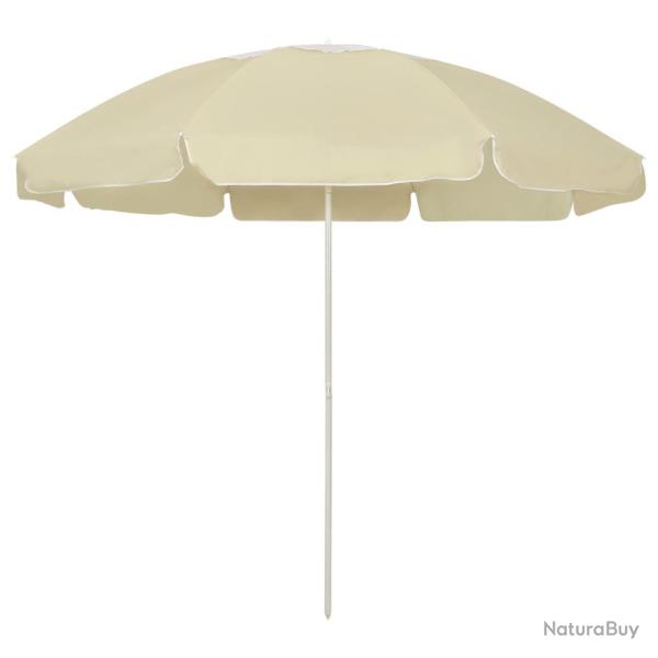 Parasol de plage jaune sable 240 cm 02_0008397