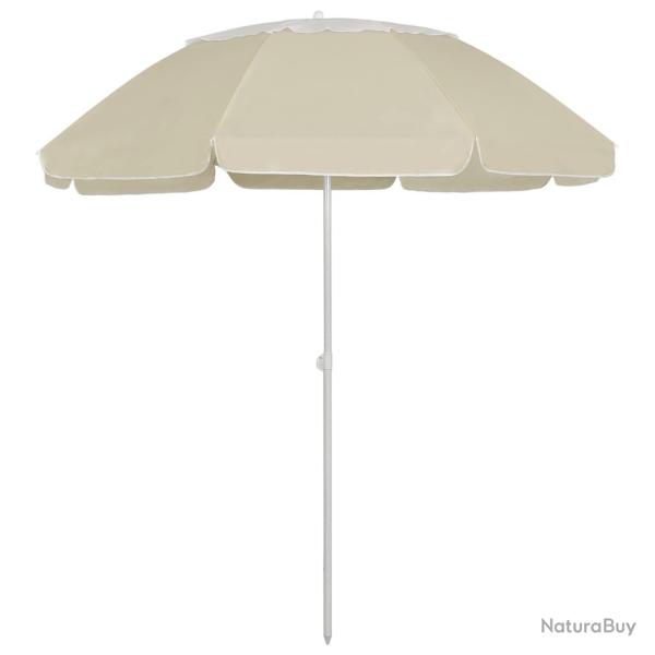 Parasol de plage jaune sable 300 cm 02_0008398
