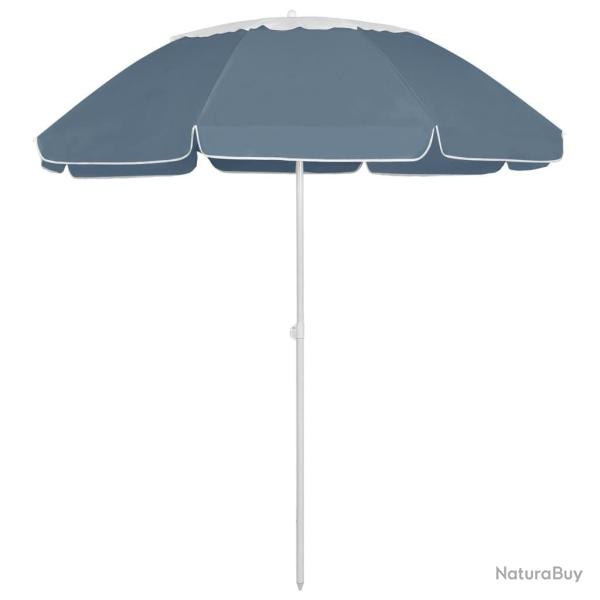 Parasol de plage bleu 300 cm 02_0008383