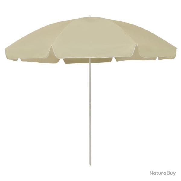 Parasol de plage jaune sable 300 cm 02_0008399