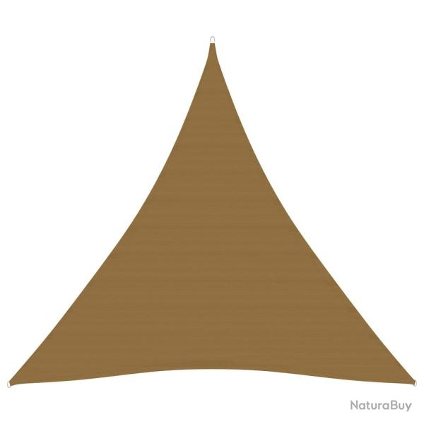 Voile d'ombrage 160 g/m� taupe 6 x 6 x 6 m PEHD 02_0009336