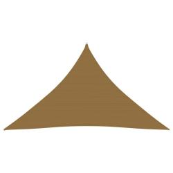 Voile d'ombrage 160 g/m&sup2; taupe 3 x 3 x 4,2 m PEHD 02_0009313