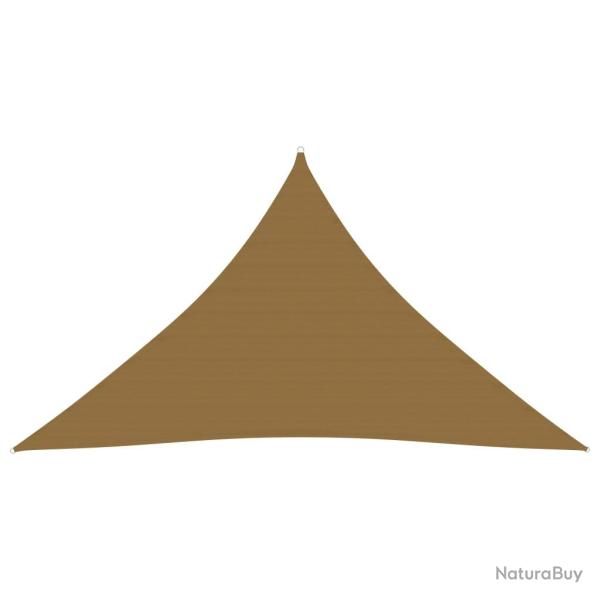 Voile d'ombrage 160 g/m� taupe 2,5 x 2,5 x 3,5 m PEHD 02_0009295