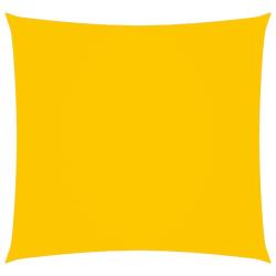 Voile toile d'ombrage parasol tissu oxford carr&eacute; 3,6 x 3,6 m jaune 02_0009476