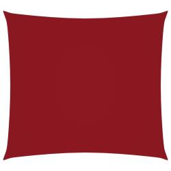 Voile toile d'ombrage parasol tissu oxford carr&eacute; 4,5 x 4,5 m rouge 02_0009499