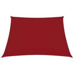 Voile toile d'ombrage parasol tissu oxford carr&eacute; 6 x 6 m rouge 02_0009532