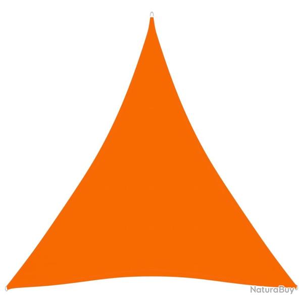 Voile toile d'ombrage parasol tissu oxford triangulaire 3,6 x 3,6 x 3,6 m orange 02_0009817