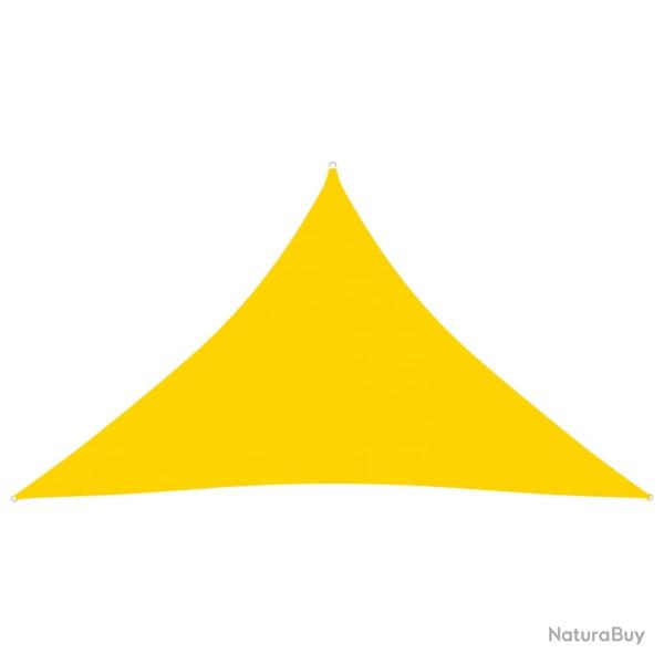 Voile toile d'ombrage parasol tissu oxford triangulaire 4 x 4 x 5,8 m jaune 02_0009878