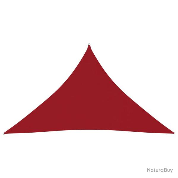 Voile toile d'ombrage parasol tissu oxford triangulaire 4 x 4 x 5,8 m rouge 02_0009882