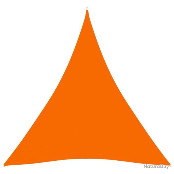 Voile toile d'ombrage parasol tissu oxford triangulaire 4,5 x 4,5 x 4,5 m orange 02_0009859