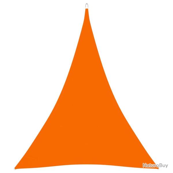 Voile toile d'ombrage parasol tissu oxford triangulaire 5 x 6 x 6 m orange 02_0009930