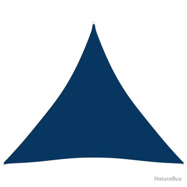 Voile toile d'ombrage parasol tissu oxford triangulaire 6 x 6 x 6 m bleu 02_0009947