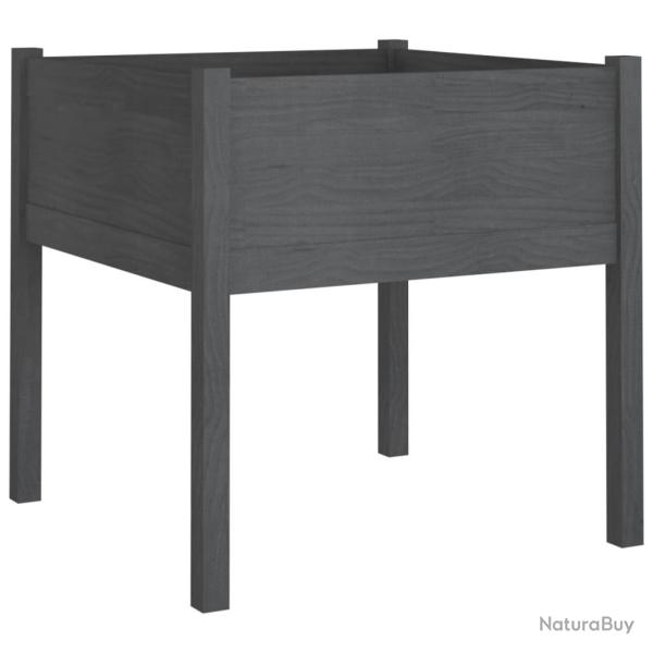 Jardini�re bac lit sur�lev� plantes fleurs terrasse jardin d'ext�rieur 70 x 70 x 70 cm bois de pin