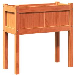 Jardini&egrave;re bac lit sur&eacute;lev&eacute; plantes fleurs jardin terrasses et pieds cire 70 x 31 x 70 cm bois de p