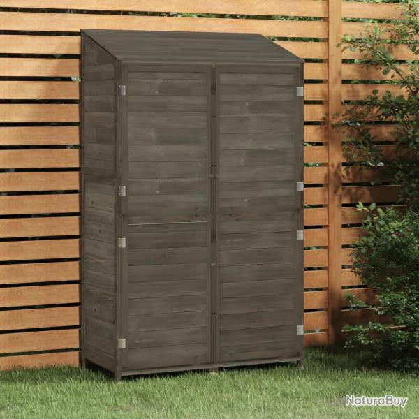 Remise de jardin 102 x 52 x 174,5 cm bois de sapin solide anthracite 02_0044046